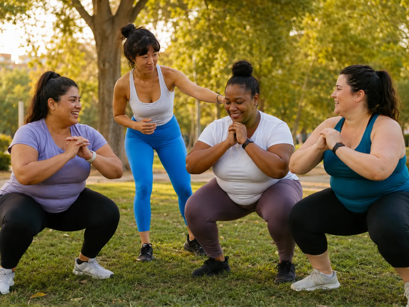 Small group personal training for women in Madrid focused on strength, mobility, confidence, and self-care